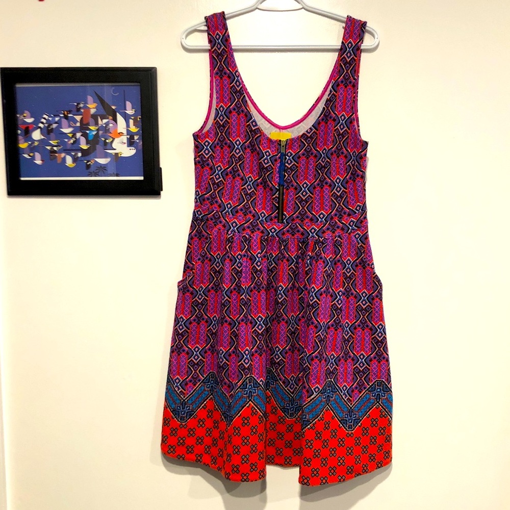 Maeve deep neckline dress